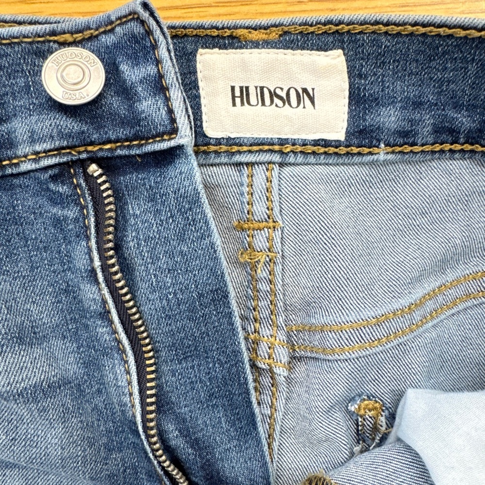 Hudson Women’s Noa Mercy High Rise Straight Leg Ankle Jeans Size 28 Cropped - Picture 3 of 10